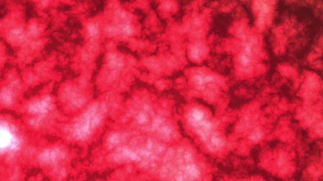 Red and white swirled clouds create an abstrack background