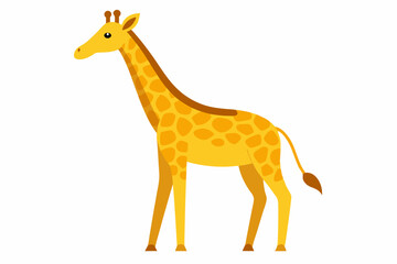 Obraz premium A cute Giraffe vector illustration