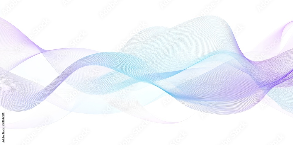 Poster Modern abstract glowing wave background. Dynamic flowing wave lines design element. Futuristic technology and sound wave pattern. PNG format.
