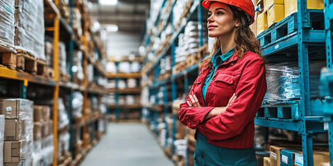 Fototapeta premium Logistics, warehouses and transportation