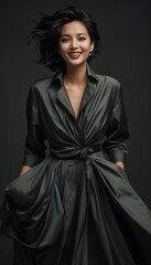 Naklejka premium woman in dress