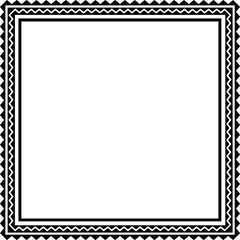 Polynesian tattoo tribal frame design. Samoan tattoo tribal ornament frame border.
Decoration  pattern.