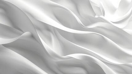 Obraz premium The luxurious silk cascades gently, creating elegant curves and soft shadows in a quiet setting