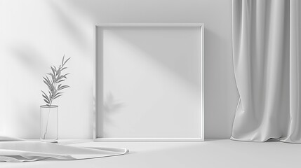 White minimalist invitation template