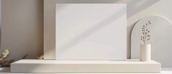 White minimalist invitation template