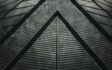 Geometric Water Feature: A minimalist architectural design with a captivating play of lines and water, creating a mesmerizing visual experience.  