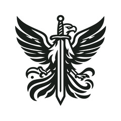 EAGLE AND SWORD VECTOR LOGO