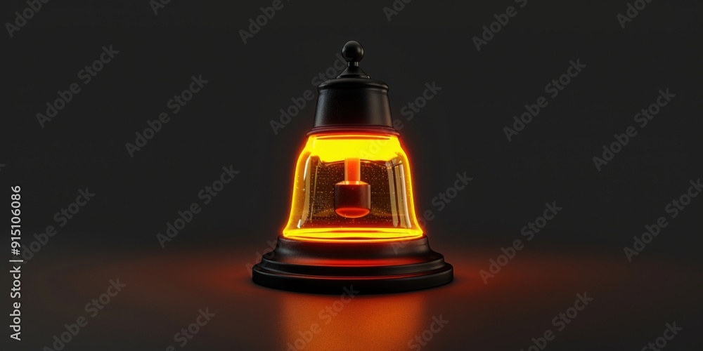 Poster a warm and cozy glow emanates from a light source on a table, perfect for use in scenes involving re