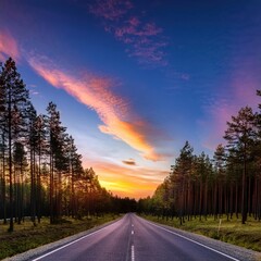 Endless Road Sunset