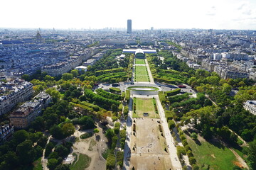 Fototapeta premium View of Paris from Eiffel Tower, France
