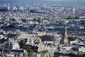 Fototapeta premium View of Paris from Eiffel Tower, France