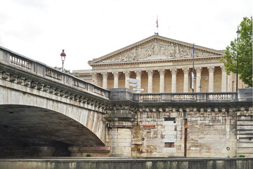 Obraz premium Palace of the National Assembly in Paris, France