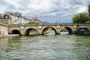 Neuf bridge over the Seine in Paris