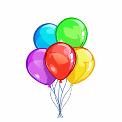 Celebratory balloons vector illustration (3)