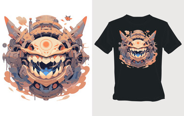 Mechanical Monster T-Shirt Design