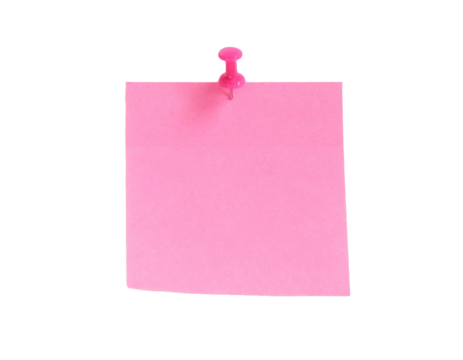 Isolated post it note