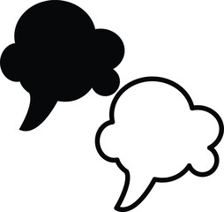  Cute vector speech bubble set, Hand drawn set of speech bubbles with handwritten for book, card, business, poster design. Vector illustration design for fashion fabrics, textile graphics.