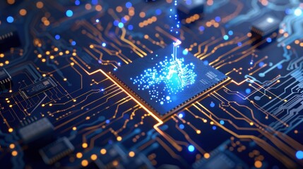 Digital Brain in a Microchip