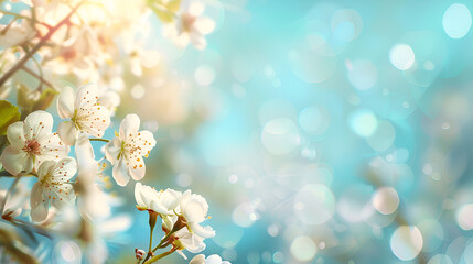 Lovely springtime flowers covered the landscape