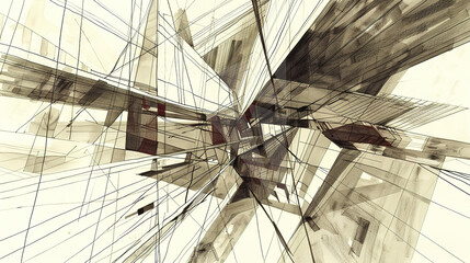 The Fascinating World of Abstract Architectural Drawings: A Blend of Creativity and Innovation. Showcasing Unconventional Designs and Inspiring Spatial Concepts.