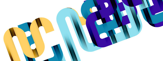 Lines, abstract letter style design background. Geometric vector Illustration For Wallpaper, Banner, Background, Card, Book Illustration, landing page