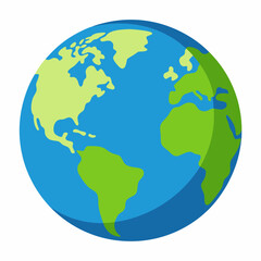 World globe art vector illustration