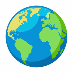 World globe art vector illustration