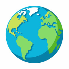 World globe art vector illustration