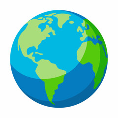 World globe art vector illustration