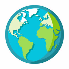 World globe art vector illustration