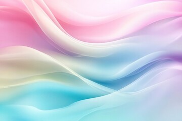 Fototapeta premium Abstract Pastel-Colored Wavy Fabric Background