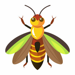 Firefly art vector illustration