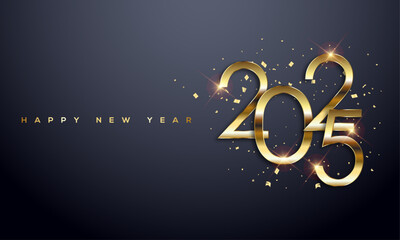 2025 Happy New Year Greeting Card