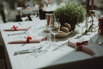 wedding table setting