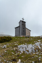 Heilbronner Kapelle auf dem Dachstein Krippenstein in Hallstatt im Sommer Salzkammergut