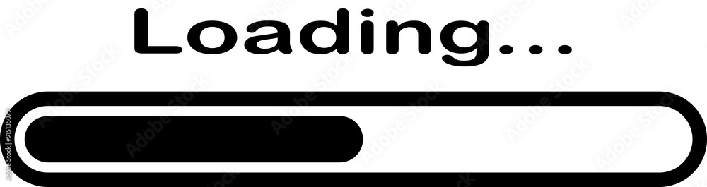 Poster loading icon on transparent background, horizontal loading bar, loading icon design, loading icon lo