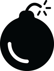 Modern and editable bomb icon, Bomb icon isolated on transparent background. Bomb icon simple sign, Bomb icon trendy and modern symbol for graphic and web design.