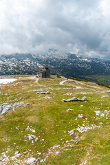 Heilbronner Kapelle auf dem Dachstein Krippenstein in Hallstatt im Sommer Salzkammergut