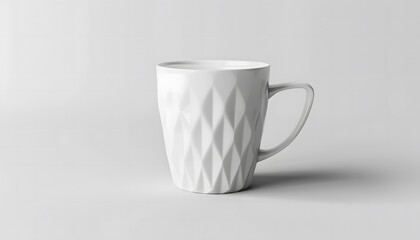 Obraz premium White coffee mug isolated on a solid white background. isolated on a solid white background. Illustrations design