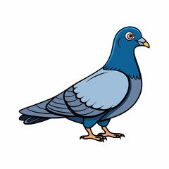 Pigeon art vector illustration