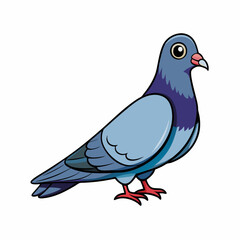Pigeon art vector illustration