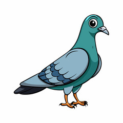 Pigeon art vector illustration