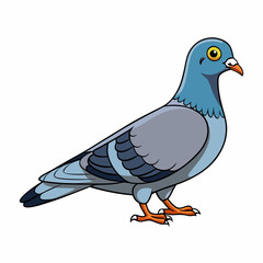 Pigeon art vector illustration