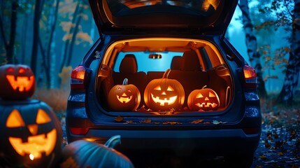 Utilizing a halloween party in the car trunk an emerging effort respecting tradition