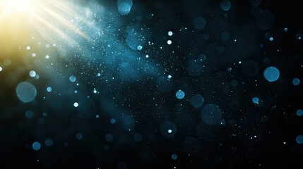 Obraz premium Film Texture Background with Heavy Grain, Dust, and Light Leak, Real Lens Flare Effect Shot in Studio over Black Background, Vintage Cinematic Style, Subtle Film Noise, Atmospheric Glare and Flare