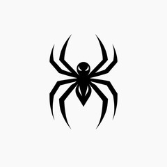 abstract spider logo icon black design