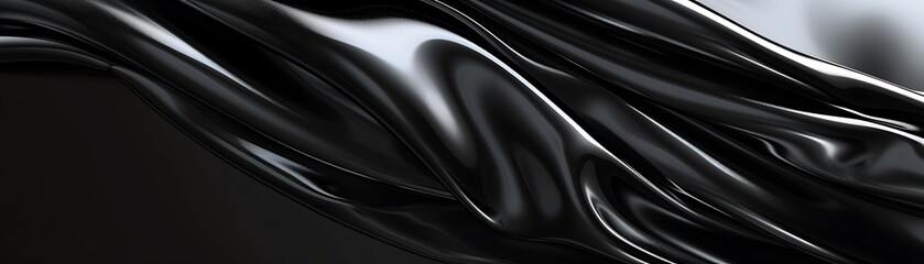Fototapeta premium Black Fabric Abstract Texture