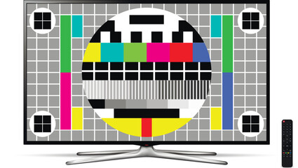 No signal TV, Television test screen © fad82