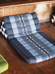 Triangle pillows. Blue Khit pillows triangle with mattresses have beautiful antique...