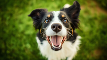 Obraz premium happy dog, border collie